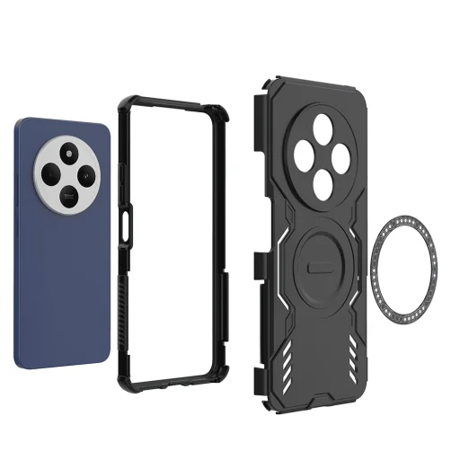 Xiaomi Redmi 14C / Poco C75 - Techsuit ArmorMag tok - Fekete - 5