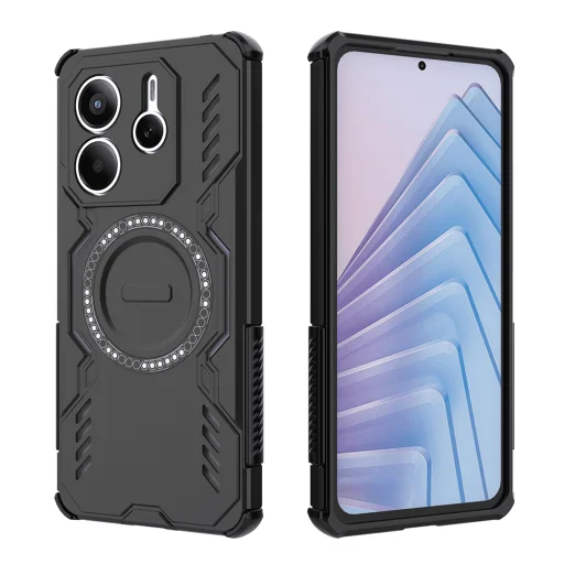 Xiaomi Redmi Note 14 5G - Techsuit - ArmorMag tok - Fekete - 2