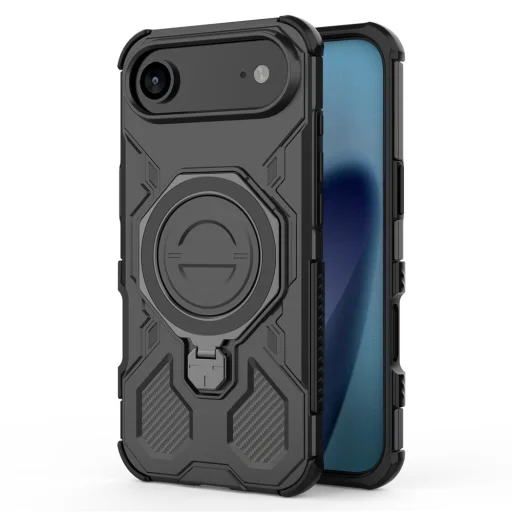  Apple iPhone 17 Air Fekete  - Techsuit - Carbon Shield PRO tok - 4