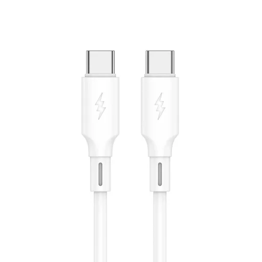 JELLICO kábel B24 USB-C - USB-C PD 60W 1M Fehér - 2