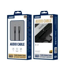 JELLICO kábel B21 JACK 3.5MM - JACK 3.5MM 1.2M Fekete