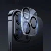 ANANK - Kamera védő - iPhone 16 Pro / iPhone 16 Pro Max - Átlátszó/Fekete üvegfólia thumbnail