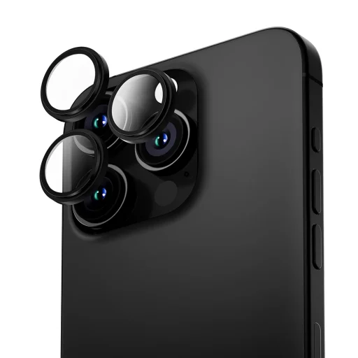 ANANK - AR lencsevédő - iPhone 16 Pro / iPhone 16 Pro Max - Fekete üvegfólia - 2