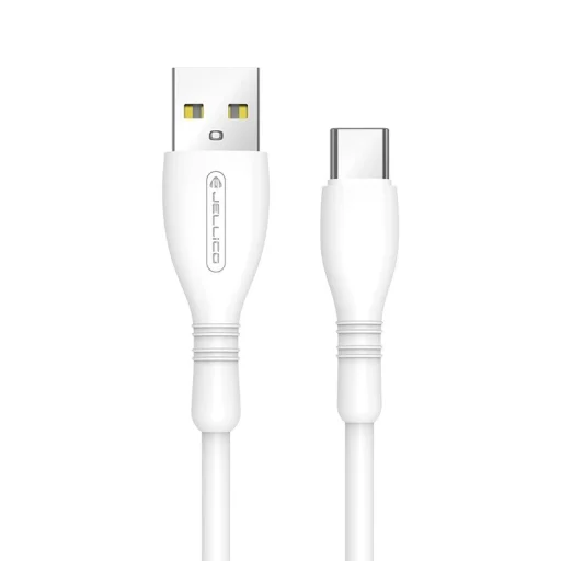 JELLICO kábel B9 USB-C 3.1A 1M Fehér - 2