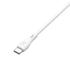 MOONX hálózati töltő MC02 2.4A 12W 2xUSB + USB-C kábel Fehér thumbnail