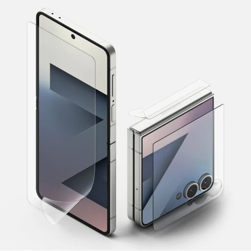  Galaxy Z Flip 7 Átlátszó Ringke 3 az 1-ben Protector Pro 2-szett üvegfólia - 3