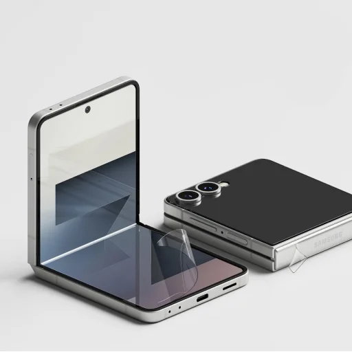  Galaxy Z Flip 7 Átlátszó Ringke 3 az 1-ben Protector Pro 2-szett üvegfólia - 6