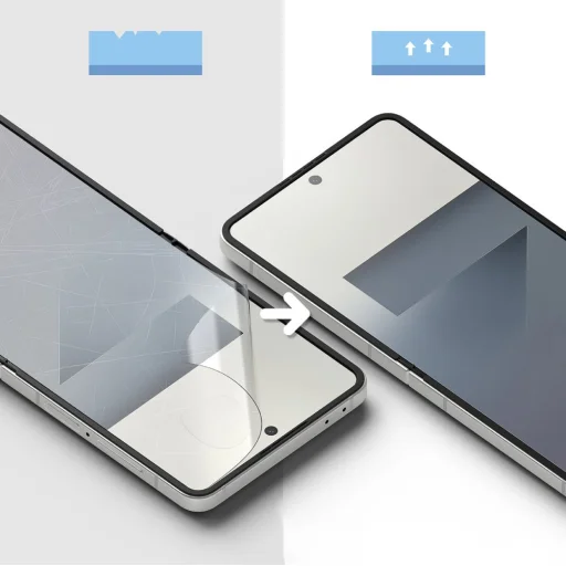  Galaxy Z Flip 7 Átlátszó Ringke 3 az 1-ben Protector Pro 2-szett üvegfólia - 8