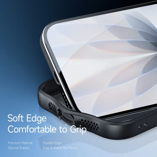  iPhone 17 Fekete Dux Ducis Aimo Mag telefontok mágneses gyűrűvel és állvánnyal - 4