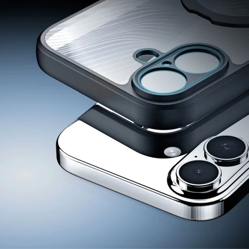  iPhone 17 Fekete Dux Ducis Aimo Mag telefontok mágneses gyűrűvel és állvánnyal - 8