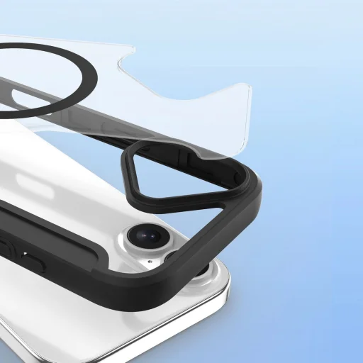  iPhone 17 Fekete Dux Ducis Skin X Pro tok pénztárcával, MagSafe kompatibilis - 11