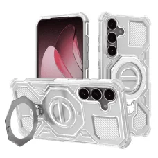 Samsung Galaxy S25 Plus - Techsuit - Carbon Shield PRO - Fehér Átlátszó tok