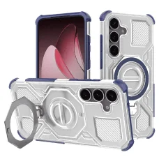 Samsung Galaxy S25 Plus - Techsuit - Carbon Shield PRO - Kék Átlátszó tok