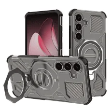 Samsung Galaxy S25 Plus - Techsuit - Carbon Shield PRO - Füstfekete. tok