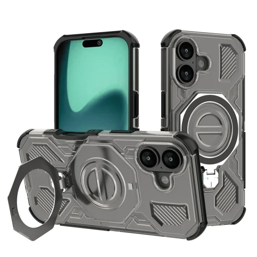  iPhone 17 Füstfekete Techsuit Carbon Shield PRO tok - 1