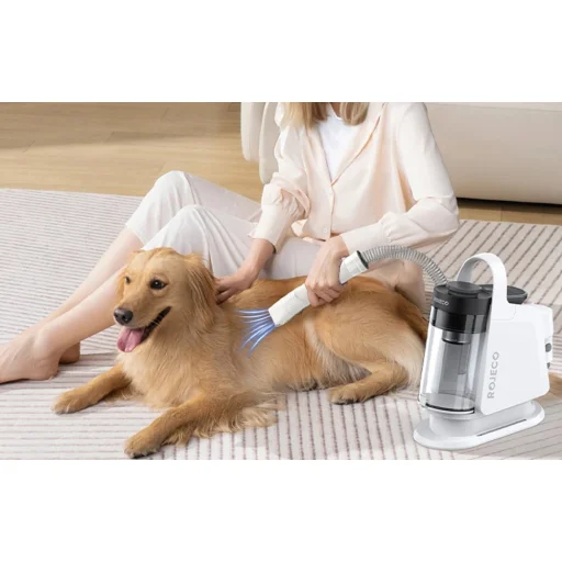 Rojeco 4 az 1-ben multifunkcionális kisállat szőrvágó (fehér) - 3