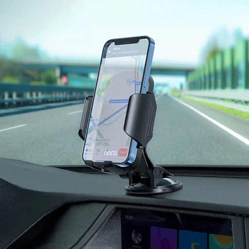 HOCO univerzális autós telefontartó Just Fast CA82 fekete - 6