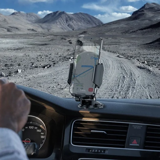 HOCO univerzális autós telefontartó Just Fast CA82 fekete - 7