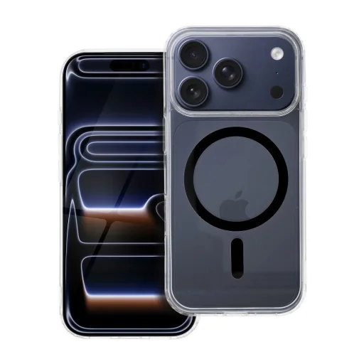  iPhone 17 Pro fekete Drop Glue Színes Gyűrűs Mag Cover tok (teljes gyűrű) kompatibilis MagSafe-fel - 5