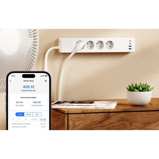 Meross MSP844(EU) Intelligens Gyorstöltő Elosztó - 9