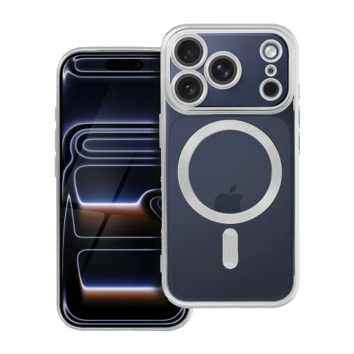  iPhone 17 Pro Ezüst ELECTRO MAG COVER tok, kompatibilis MagSafe-fel (teljes gyűrű) - 9