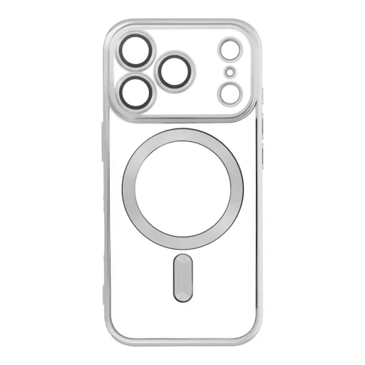  iPhone 17 Pro Ezüst ELECTRO MAG COVER tok, kompatibilis MagSafe-fel (teljes gyűrű) - 1