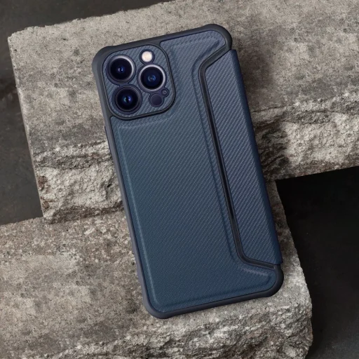 RAZOR fliptok iPhone 16e (SE 4 2025) kék tok - 7