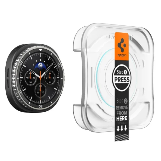 Spigen Glas.tr "ez-fit" 2-pack Galaxy Watch 8 Classic (46 mm) átlátszó üvegfólia - 4