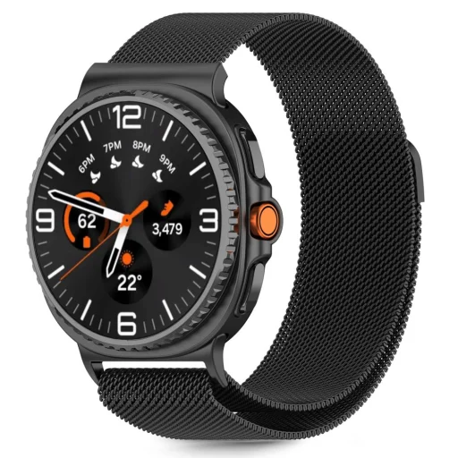 Tech-protect Milaneseband Samsung Galaxy Watch 8 / Classic (40 / 44 / 46 mm) Fekete óraszíj - 1