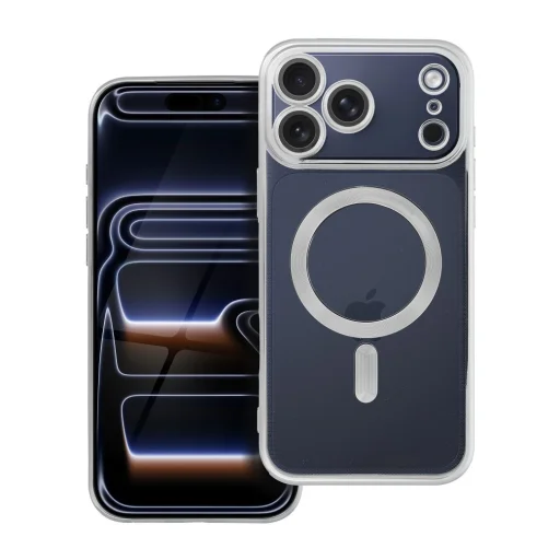  iPhone 17 Pro Max Ezüst ELECTRO MAG COVER tok kompatibilis MagSafe-fel (teljes gyűrű) - 9