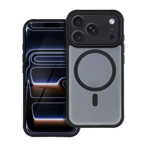  iPhone 17 Pro Fekete FULL MATTE MAG COVER tok kompatibilis MagSafe-fel (teljes gyűrű) - 6