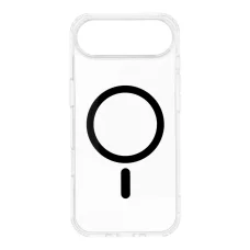  IPHONE 17 Air fekete Drop Glue Színes Gyűrűs Mag Tok MagSafe kompatibilis tok