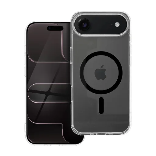  IPHONE 17 Air fekete Drop Glue Színes Gyűrűs Mag Tok MagSafe kompatibilis tok - 5