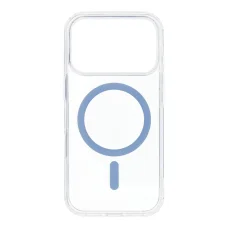  iPhone 17 Pro világoskék Drop Glue Színes Gyűrűs Mag Flip tok (teljes gyűrű) kompatibilis MagSafe-hez