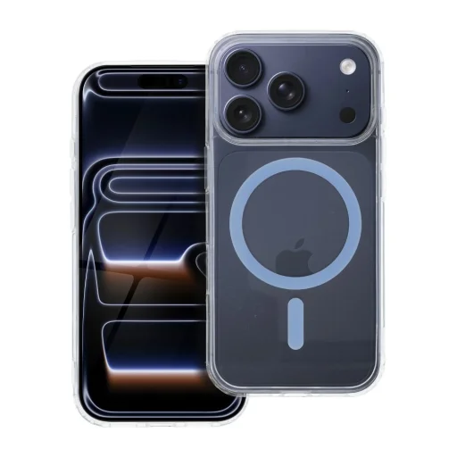  iPhone 17 Pro világoskék Drop Glue Színes Gyűrűs Mag Flip tok (teljes gyűrű) kompatibilis MagSafe-hez - 5