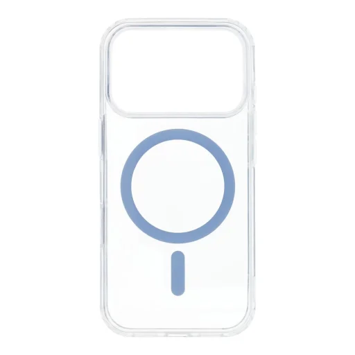  iPhone 17 Pro világoskék Drop Glue Színes Gyűrűs Mag Flip tok (teljes gyűrű) kompatibilis MagSafe-hez - 1