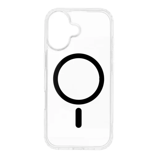  iPhone 17 Fekete Színes Gyűrűs Drop Glue Mag Tok MagSafe-kompatibilis - 1