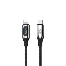 Forever LCD kábel USB-C - Lightning 1,0 m 27W fekete