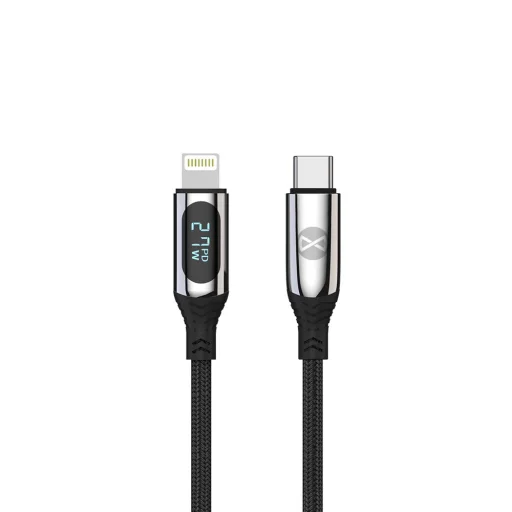 Forever LCD kábel USB-C - Lightning 1,0 m 27W fekete - 1