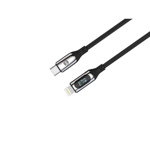 Forever LCD kábel USB-C - Lightning 1,0 m 27W fekete - 3