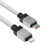 Baseus kábel CoolPlay USB-C - Lightning 2m 20W fehér thumbnail