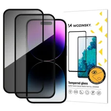  iPhone 17 / 16 Pro Wozinsky Privacy Glass üvegfólia, 2 darabos készlet