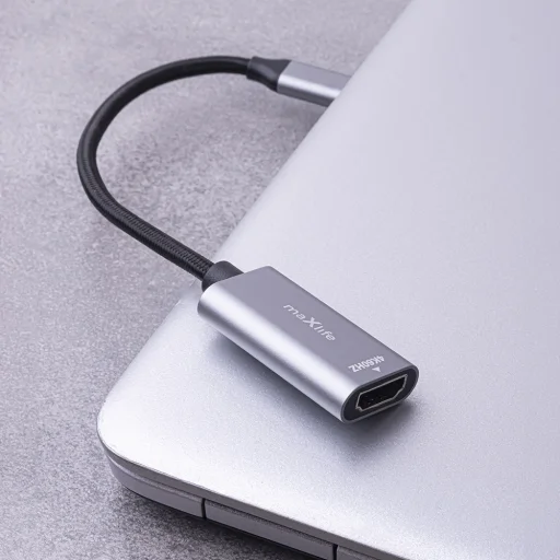 Maxlife adapter MXHC-01 HDMI - USB-C 4K 60HZ fekete - 7