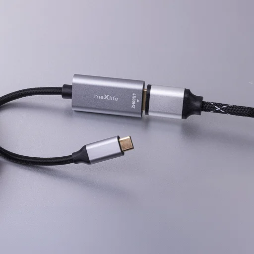 Maxlife adapter MXHC-01 HDMI - USB-C 4K 60HZ fekete - 9