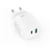 XO fali töltő CE29 PD 20W 1x USB-C 1x USB fehér + kábel USB-C - Lightning thumbnail