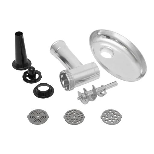 HOME HGHD1200 húsdaráló, 1200 W, rozsdamentes vágórostélyok, kés, és tálca, tartozék kolbásztöltő és kebbe készítő - 3