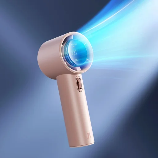 Jisulife Kézi Ventilátor Pro1 FA53 (ABS) Hordozható USB Ventilátor - Rózsaszín - 4