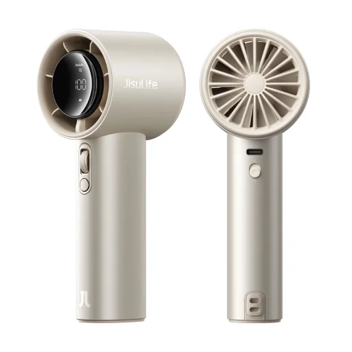 Jisulife Kézi Ventilátor Pro1 S FA53PRO Hordozható USB Ventilátor - Világos Barna - 2