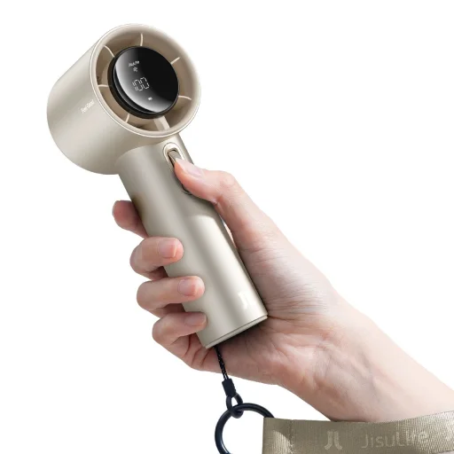 Jisulife Kézi Ventilátor Pro1 S FA53PRO Hordozható USB Ventilátor - Világos Barna - 4