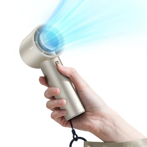 Jisulife Kézi Ventilátor Pro1 S FA53PRO Hordozható USB Ventilátor - Világos Barna - 5